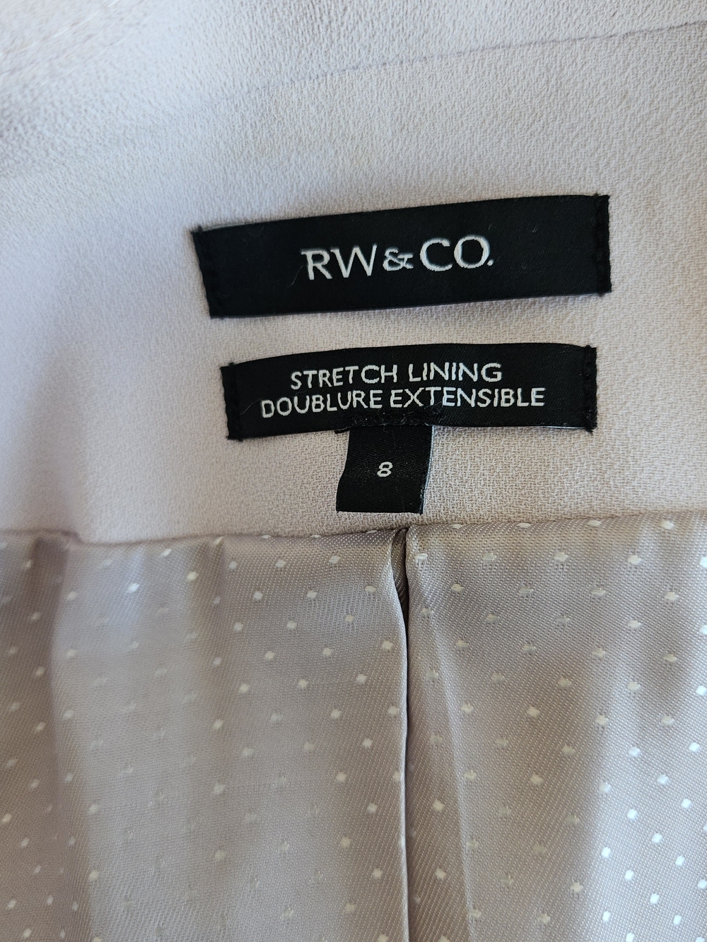 RW&CO. Pale Pink Tailored Blazer - Picture 4 of 5